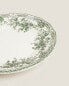 Floral earthenware side plate