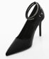 ფოტო #5 პროდუქტის Women's Rhinestone Strap Heeled Shoes