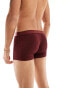 Boss Bodywear 24 Print trunk in dark red