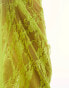 Фото #3 товара Annorlunda bow detail maxi skirt co-ord in lime green