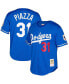 ფოტო #2 პროდუქტის Men's Mike Piazza Royal Los Angeles Dodgers Big and Tall Cooperstown Collection Mesh Button-Up Jersey