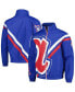 ფოტო #2 პროდუქტის Men's Royal Atlanta Braves Exploded Logo Warm Up Full-Zip Jacket