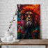 Leinwandbild Lion Rasta