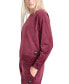 ფოტო #3 პროდუქტის Women's Platinum Velour Crewneck Sweatshirt