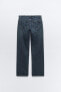 Trf straight-fit mid-rise jeans with hearts
