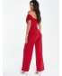 Фото #4 товара Комбинезон QUIZ Bardot Palazzo Jumpsuit