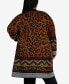 Фото #2 товара Plus Size Lori Animal Coatigan Sweater