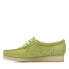 Фото #10 товара Clarks Wallabee 26172726 Womens Green Suede Oxfords & Lace Ups Casual Shoes