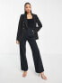 Фото #4 товара Miss Selfridge straight leg slouchy dad trouser in black