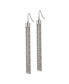 ფოტო #2 პროდუქტის Stainless Steel Polished Multi Strand Chain Dangle Earrings