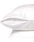 Hypoallergenic Microfiber Pillow Protector with Zipper– White (2 Pack)