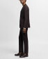 ფოტო #6 პროდუქტის Men's Stretch Fabric Super Slim-Fit Suit Pants