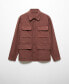 Фото #1 товара Men's Pocket Linen-Blend Jacket