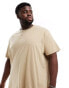 Фото #1 товара Polo Ralph Lauren Big & Tall central logo t-shirt classic oversized fit in camel