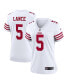 ფოტო #1 პროდუქტის Women's Trey Lance White San Francisco 49ers Player Game Jersey