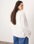 ASOS EDITION Curve oversized premium long sleeve t-shirt in white