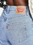 Фото #5 товара Levi s high waisted mom jean in mid wash blue