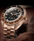 ფოტო #4 პროდუქტის Men's Automatic Oceanographer GMT Rose Gold-Tone Stainless Steel Bracelet Watch 41mm