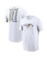 Men's White Los Angeles Rams 2021 NFC Champions Roster T-shirt