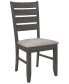 Фото #1 товара Dalila 2-Piece Asian Hardwood Ladder Back Side Chair Set