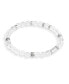 ფოტო #1 პროდუქტის Men's Sterling Silver Signature Quartz Bead Stretch Bracelet