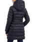 Women's Belted Hooded Puffer Coat, Created for Macy's