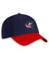 Фото #3 товара Men's Navy, Red Columbus Blue Jackets Authentic Pro Rink Two-Tone Flex Hat