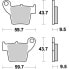 Фото #2 товара MOTO-MASTER Honda/TM Racing 094321 Sintered Brake Pads