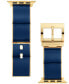 Фото #2 товара Women's Interchangeable Blue & Gold-Tone Stainless Steel Band for Apple Watch, 38mm/40mm