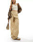 Tommy Jeans claire high rise wide cargo pant in sand