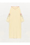 Фото #3 товара LCWAIKIKI Classic Kapüşonlu Nakışlı Uzun Kollu Oversize Kadın Elbise