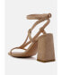 Фото #2 товара Women's Smoosh Braided Block Heel Sandals