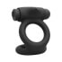 Фото #6 товара Denver Double Cockring with Vibrating Bullet USB Silicone Black