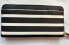 Фото #2 товара Kate Spade New York Continental Wallet Cameron Stripe Black White Silver