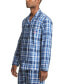 Фото #3 товара Men's Plaid Woven Pajama Top