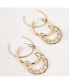 ფოტო #6 პროდუქტის Trio Hoop Earring Set