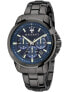 Фото #1 товара Мужские наручные часы с черным браслетом Maserati R8873621005 Success chronograph 44mm 5ATM