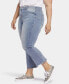 Фото #3 товара Plus Size Uplift Fiona Slim Flared Ankle Jeans