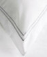 Фото #3 товара 100% Cotton Percale 3pc Duvet Set with Satin Stitching, King/Cal King