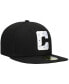 ფოტო #2 პროდუქტის Men's Black Indianapolis Colts Logo Omaha 59FIFTY Fitted Hat