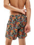 Фото #7 товара Pretty Green Avalon floral swim short in orange with all over print