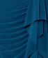 Women's V-Neck Ruffle-Front Scuba Crepe Dress