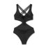 Фото #5 товара Women's Braided Strap Detail Monokini One Piece Swimsuit - Shade & Shore Black S