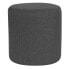 Фото #1 товара Barrington Upholstered Round Ottoman Pouf In Dark Gray Fabric