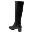Trotters Kirby Wide Calf T2067-001 Womens Black Leather Knee High Boots