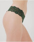 ფოტო #2 პროდუქტის Women's Lace Waist Thong 3-Pack