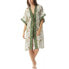 Vince Camuto Womens IVORY Printed Kimono Midi Swim Cover-Up Green Size US Small