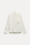 Фото #17 товара Рубашка из рельефной ткани с карманом — zw collection ZARA
