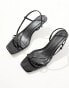 SEQWL kitten heel sandals in black