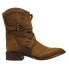 Фото #1 товара Lucchese Bianca Studded Round Toe Cowboy Booties Womens Brown Casual Boots BL701